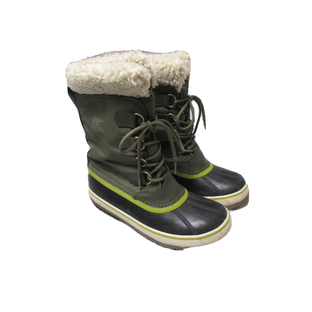 Sorel Winter Boots 8 Winter Carnival Boot Canvas Snow Boot Rubber Waterproof